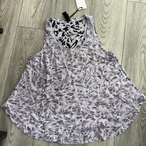 Bobi Cheetah print cotton tank sz S